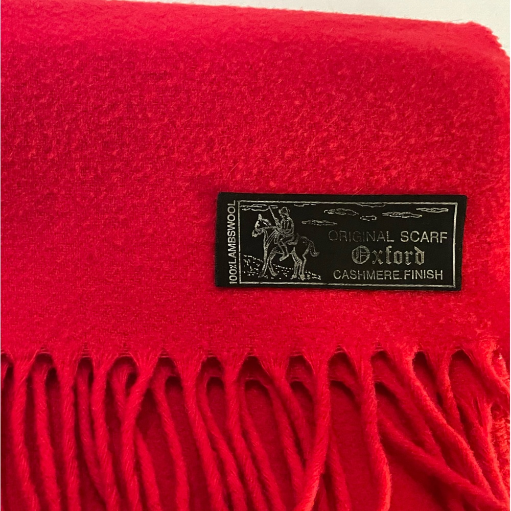 100% LambsWool Scarf Cashmere OXFORD